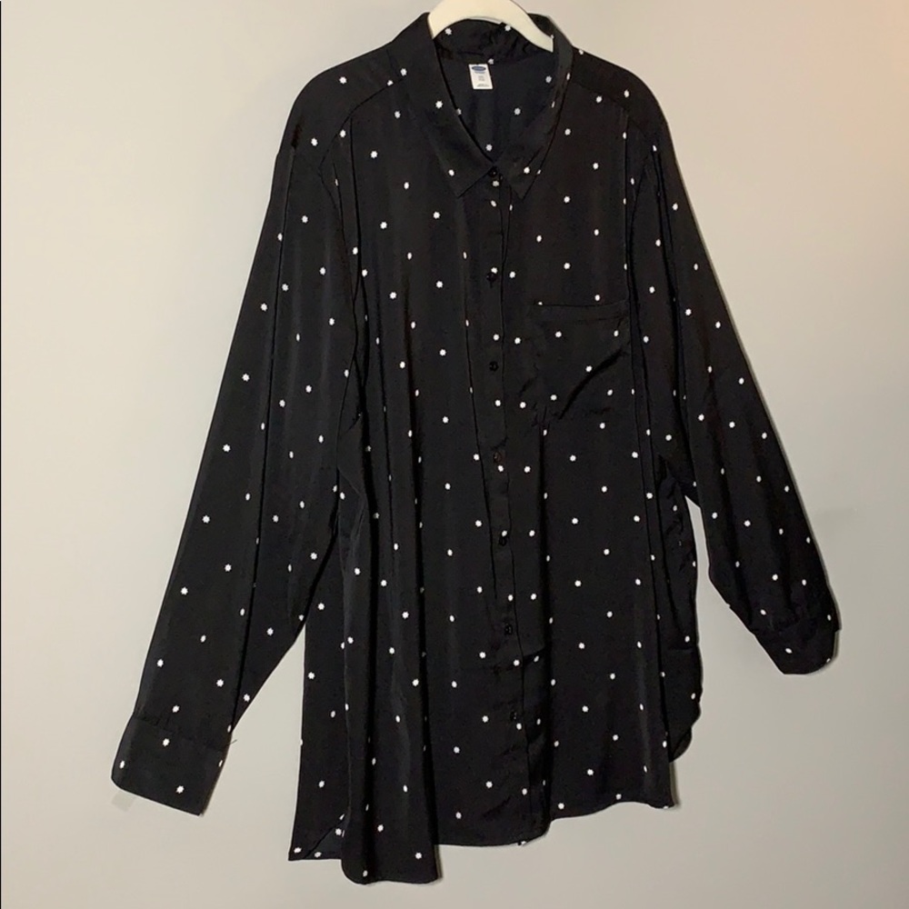 Star Pattern Button Up Blouse - image 2